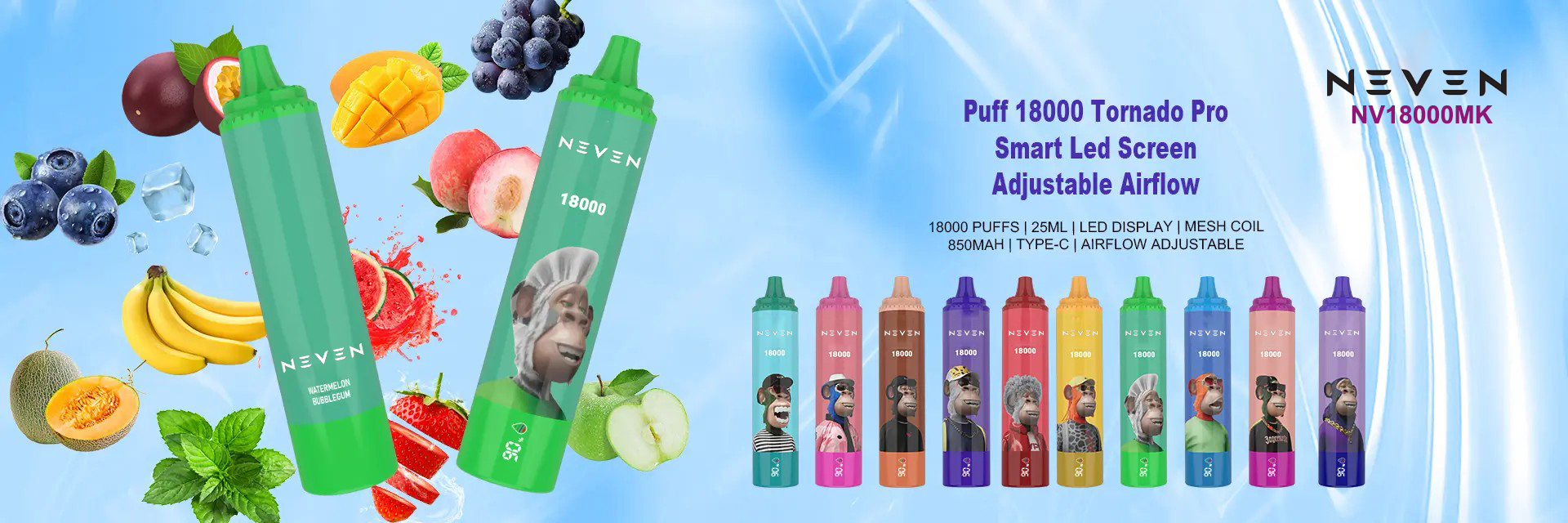 NEVEN Premium Disposable Vape Banner 11