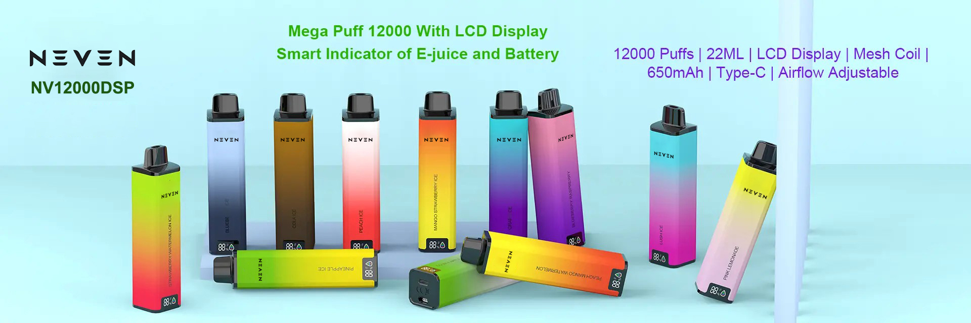 NEVEN Premium Disposable Vape Banner 3